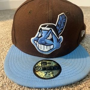 Cleveland New Era 7 5/8 fitted baseball hat  Stickers still attached .
